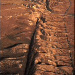Figure 1: Árial photo of San Andreas fault in California Central Valley.