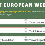 Nominations For Best European Weblog Now Being Accepted