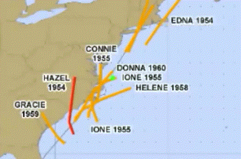 1950s hurricanes