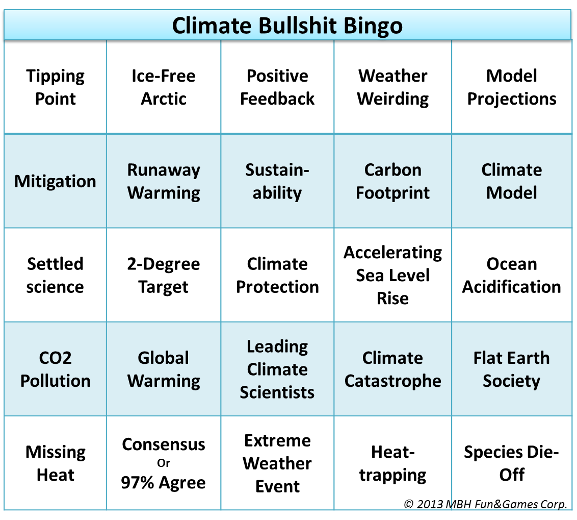 Bullshit Bingo Climate 2