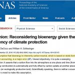 Paradigm Shift? The 'Belief' That Bioenergy Is Climate-Friendly Is Now Recognized As A 'Major Error'
