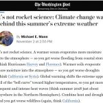 Dr. Mann Says Man-Made Weather Change Isn't Rocket Science. Observations Show It's Not Even Science.